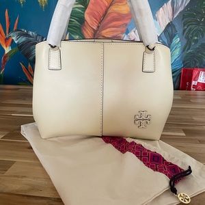 NWOT Tory Burch McGraw leather handbag